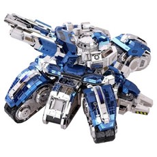 MU 全新版 太空坦克 3D立體金屬拼圖 YM-N025, 混合色, 1個, 9件
