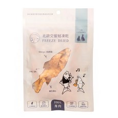 派庫廚房 北歐交響鮭凍乾, 富含Omega-3脂肪酸、DHA、EPA, 100%原肉 台灣製造, 鮭魚, 50g, 1包