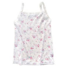 女童玫瑰羅紋蕾絲蝴蝶結細肩帶背心