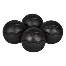 쿠션감이 있는 캠핑의자 볼캡 발 커버 세트, 블랙, 1세트