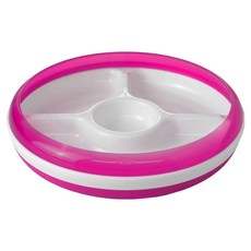 OXO tot分格餐盤, 苺果粉, 分格餐盤, 1個