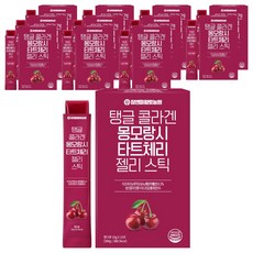 참앤들황토농원 탱글 콜라겐 몽모랑시 타트체리 젤리스틱, 300g, 12개
