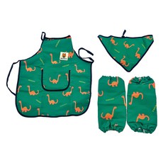 Bebe Chouette 兒童款防水圍裙組 觸感如棉質般柔軟 特殊防水布料 不含有害物質