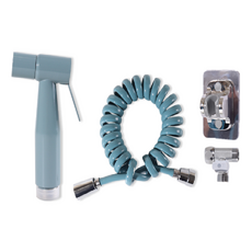 AQUADUO 浴室馬桶噴槍蓮蓬頭組, 1個, 夏威夷藍