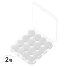 Alice Home 矽膠睡眠用游泳防水耳塞 白色圓形, 2個, 16入