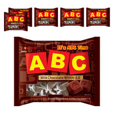 롯데웰푸드 에이비씨 초콜릿, 187g, 6개