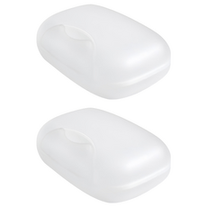 AHOYE 帶蓋防水密封旅行肥皂盒2件組, 1組, 透明