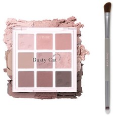Etude Play Color Eyes Palette Dusty Cat 雙刷套裝, 眼影盤+雙刷, 1組