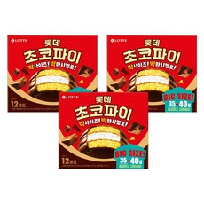 롯데웰푸드 초코파이 12p, 480g, 3개