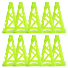 足球彩色角錐 10入, 綠色, 1組