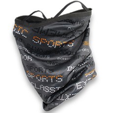 INCONTRO 刷毛圖案高爾夫口罩, 數位灰, 1個