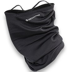 INCONTRO 刷毛圖案高爾夫口罩, 灰色, 1個