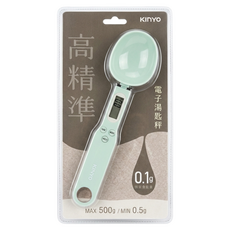 Kinyo 高精準電子湯匙秤 58 x 22 x 230mm 45g, 綠色, DS-001