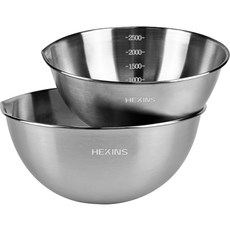 HEKINS 不鏽鋼攪拌碗組, 銀色, 1組