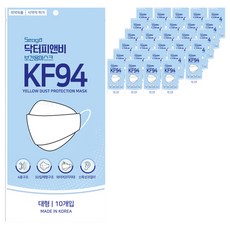 서가 닥터피앤비 보건용 마스크 대형 KF94, 10개입, 30개, 백색