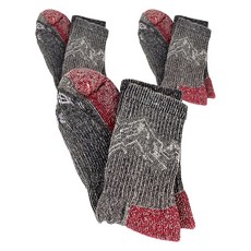 LIBERO Rober 輕量緩震羊毛登山襪, 3個, 紫海軍藍