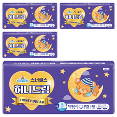 스너글스 허니드림 팬티형 기저귀 남녀공용, 특대형(XL), 240매