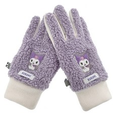 三麗鷗 女童款 庫洛米 粉彩毛圈五指手套 NGHKG40202