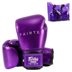 Fairtex 拳擊手套 BGV22 + 半透明收納袋, 紫色, 1個