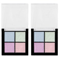 Tennessee Mirror Powder Hologram Glitter Gel Nail Deco Powder Aurora 4 套組, 混色, 2組