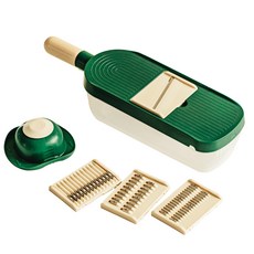 Dr.HOWS 每日多功能瀝水籃 + 4種切菜器 + 護手器套組, 混合顏色, 1套