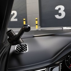 오토크루 대시보드 상단 송풍구 마운트 AC-MT6, 1개, 블랙