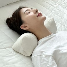 누아 비즈폼 경추베개, 누비 크림베이지, 1개