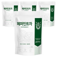 Greatea 그래이티 페퍼민트차, 1g, 50개입, 4개
