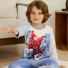 스파이더맨 남아용 타핑 스판 잠옷 상하 세트 0C3EM28490