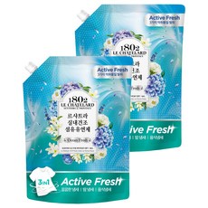 1802 LE CHATELARD 室內晾乾衣物柔軟精 海洋清新 補充包, 1.6L, 2個