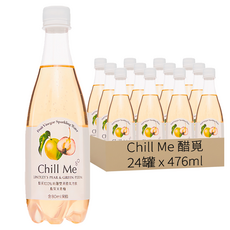 Chill Me 醋覓 鳥梨青梅 氣泡飲 80ml果醋 24瓶, 476ml