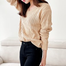 Lalaon 女款Dani Lynn V領針織衫