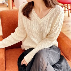 라라온 여성용 다니린 브이넥 니트