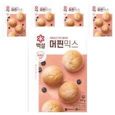 CJ BEKSUL 白雪 馬芬預拌粉, 5個, 500g