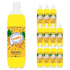 nexba 無糖碳酸汽水 鳳梨風味, 12個, 450ml