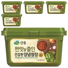 신송 짠맛을 줄인 건강한 양념쌈장, 1kg, 5개