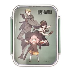 Skater 便當盒 18.5 x 15 x 4cm 730ml, SPY x FAMILY 綠色, 1個
