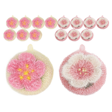 YoungMarket 櫻花菜瓜布 2款, 4入, 4個