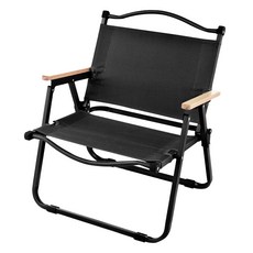 Cotton Field 棉花田傢飾 洛克便攜式折疊椅, 黑色, 1個