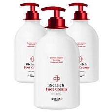 아케이 더마 리치리치 고보습 각질케어 풋크림, 1개입, 3개, 550ml