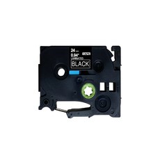 오피스토어 호환 라벨 테이프 TZ, 검정바탕 + 흰색글자, 24mm