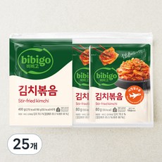 비비고 김치볶음, 80g, 25개