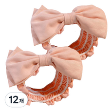 다정다감 프리미엄 세안 헤어밴드 머리띠 20cm, 핑크, 12개