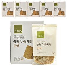 올가홀푸드 슬림누룽지칩 곤약 10개입, 33g, 6개
