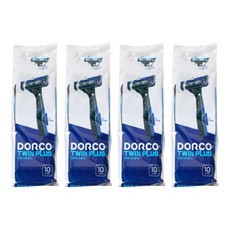 Dorco Twin Plus 剃須刀, 4個, 10片