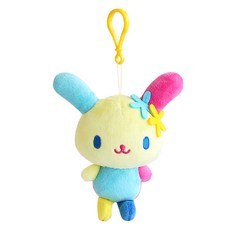 UsaHana 花小兔包包吊飾玩偶, 1個, 混色, 17cm