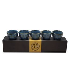 해피정 고량주잔, 카키블루, 5개