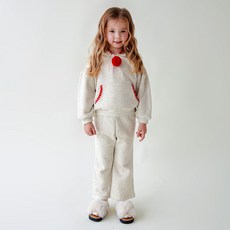 WALTONKIDS 兒童史迪奇連帽毛球刷毛上下衣套裝