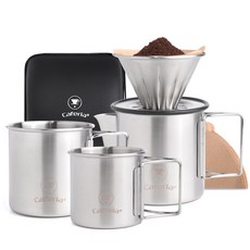 Caferia 咖啡手沖露營鍋具組 500ml CDSC1, 6種, 1套