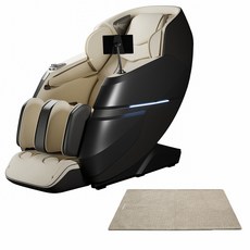 제스파 아델프리 안마의자+전용 러그 방문설치, ZPC2195(안마의자), ZP540(러그), 블랙(안마의자)브라운(랜덤발송/러그)